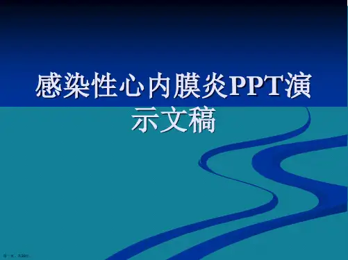 感染性心内膜炎PPT演示文稿