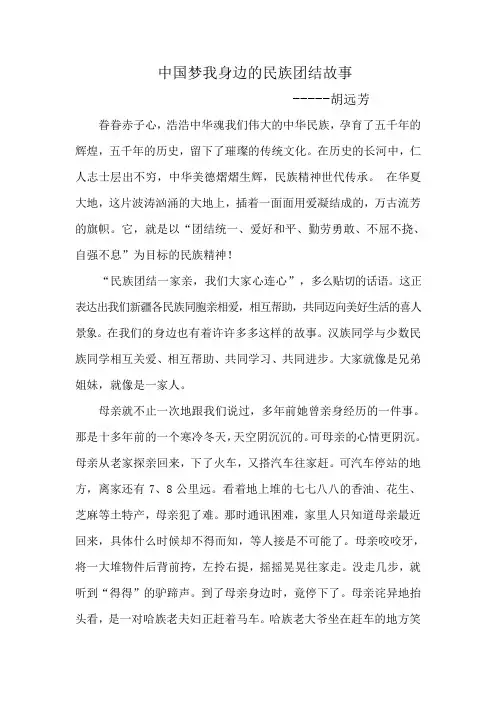 中国梦我身边的民族团结故事(1)