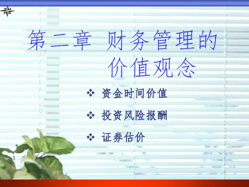 财务管理学第二章PPT课件
