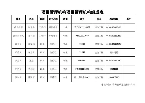 开工、复工报告