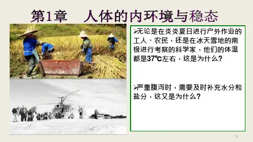 人教版新教材《细胞生活的环境》优质ppt课件