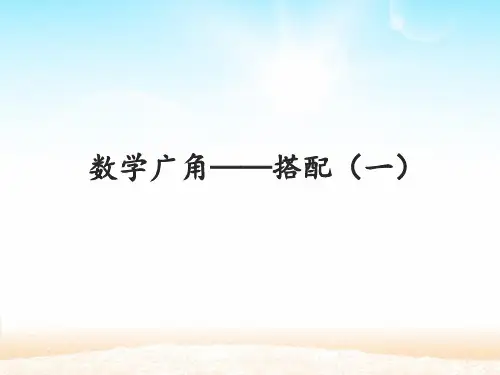 人教版二年级数学上册8数学广角——搭配(一)课件(15张PPT)