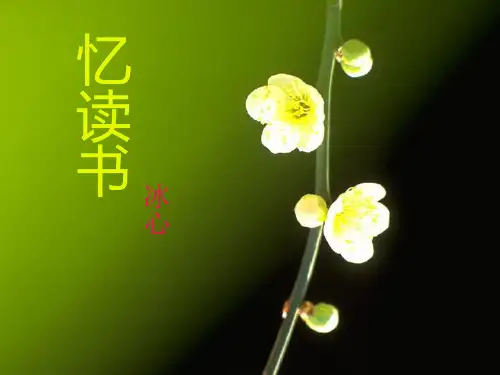 七年级语文上册《忆读书》课件 语文