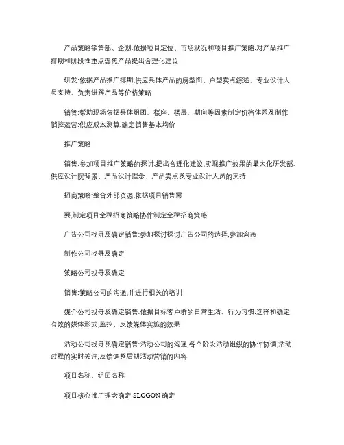 最完整的房地产项目开发流程(包含各个节点)2024