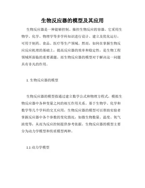 生物反应器的模型及其应用
