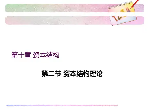 资本结构决策培训资料(ppt 49页)