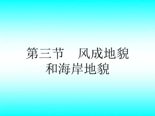 [实用参考]风成地貌和海岸地貌.ppt