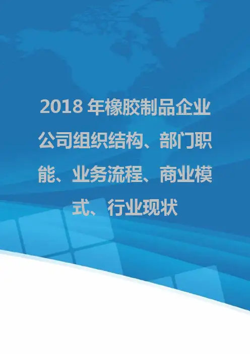 2018年橡胶制品企业公司组织结构、部门职能、业务流程、商业模式、行业现状