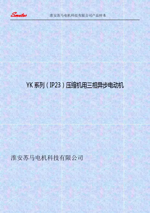 压缩机专用IP23电机样本