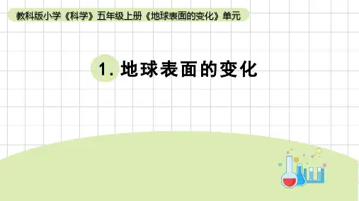 《地球的表面》小学科学五年级上册PPT课件