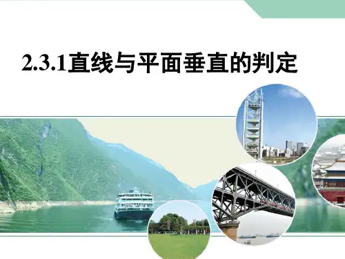 人教版数学1 直线与平面垂直的判定 (共21张PPT)教育课件