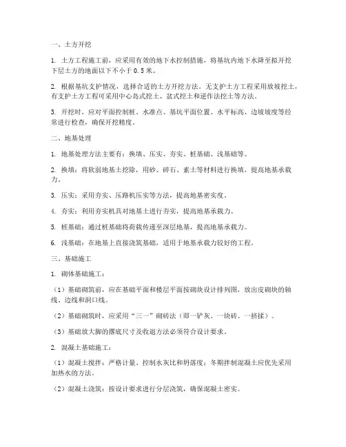 建筑基础工程施工技术