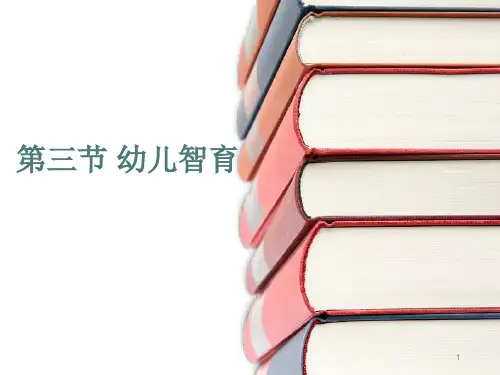 第三章 第三节 幼儿智育