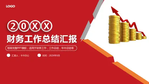 红色2022年财务工作总结汇报述职汇报通用ppt模板