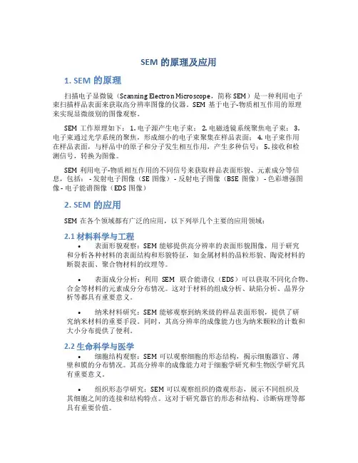SEM的原理及应用