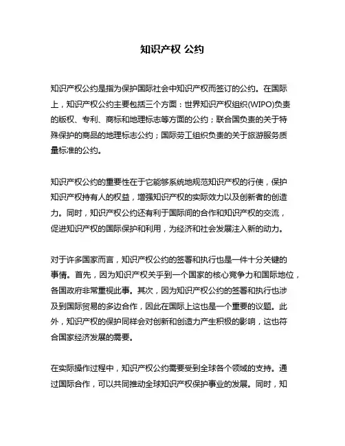 知识产权 公约