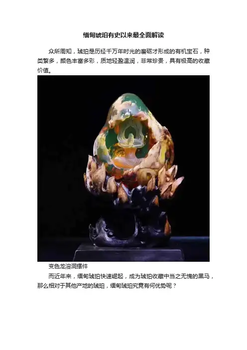 缅甸琥珀有史以来最全面解读