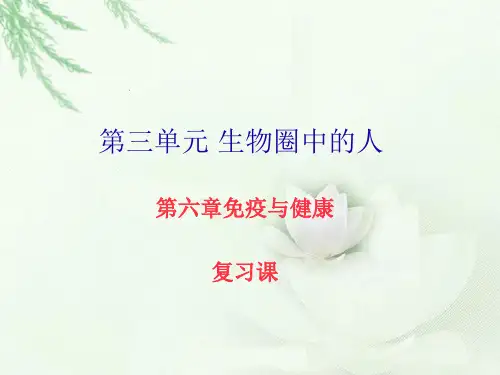 第三单元第六章免疫与健康复习课-济南版七年级生物下册课件(共43张PPT)