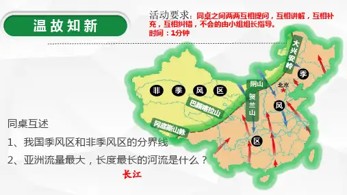 2.3中国的河流第一课时课件-八年级地理上学期(精修版)