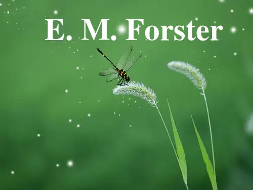 E.M.Forster作家福斯特简介