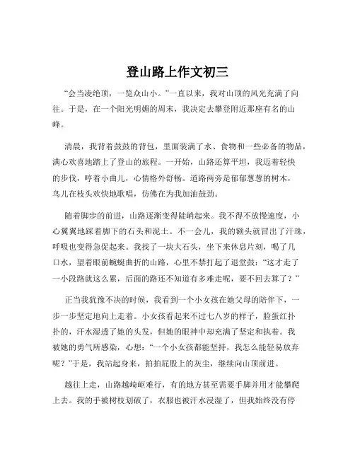 登山路上作文初三