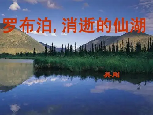 12罗布泊-消逝的仙湖公开课件优秀课件