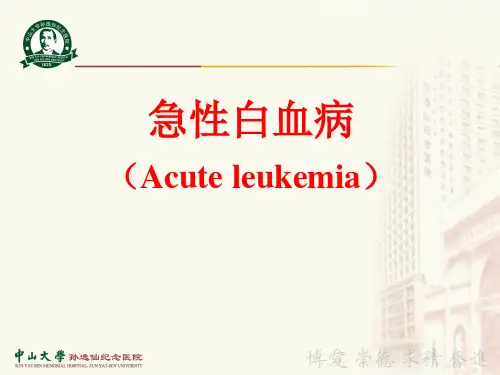 儿童急性白血病-精品医学课件