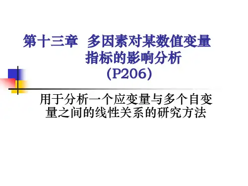 多重回归分析