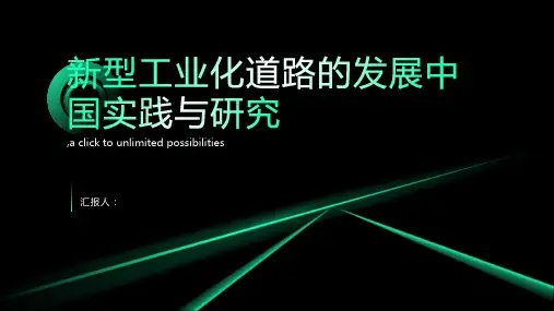 新型工业化道路的发展中国的实践和研究