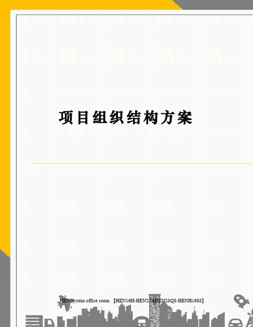 项目组织结构方案完整版