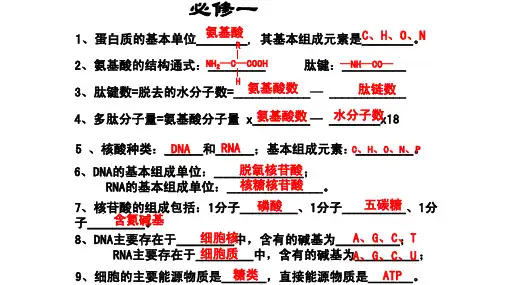 【高中生物】上海高中生物会考复习资料(超好超全必过版)
