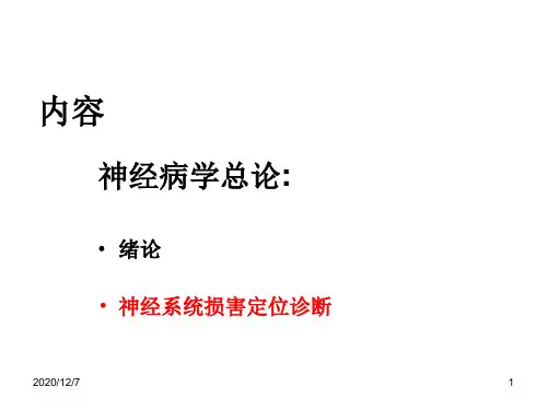 (精品) 神经病学总论课件