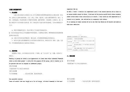广东省广州市2021高考高三英语一轮复习试题精选：基础写作(记叙文型) 