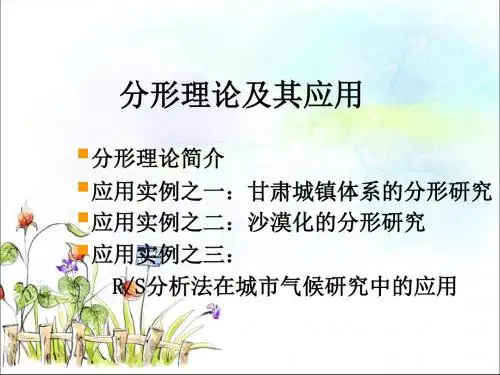 浙教版九年级数学上册分形理论及其应用课件
