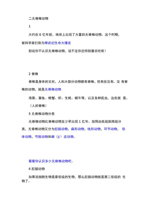 2无脊椎动物