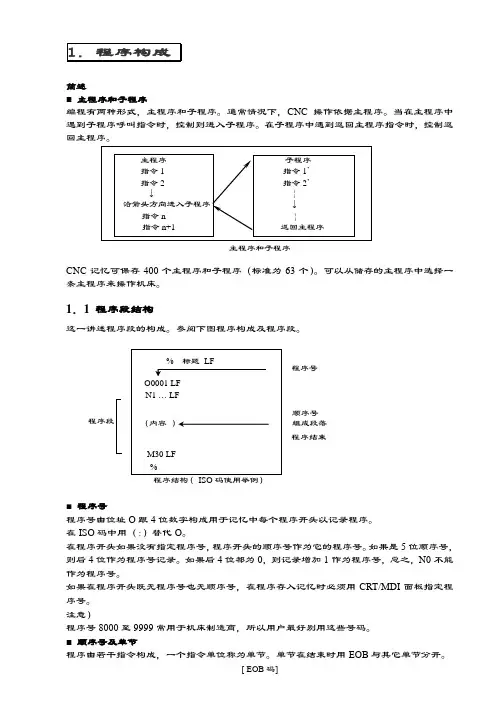 加工中心编程教材