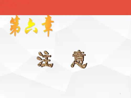 实验心理学讲义(注意)