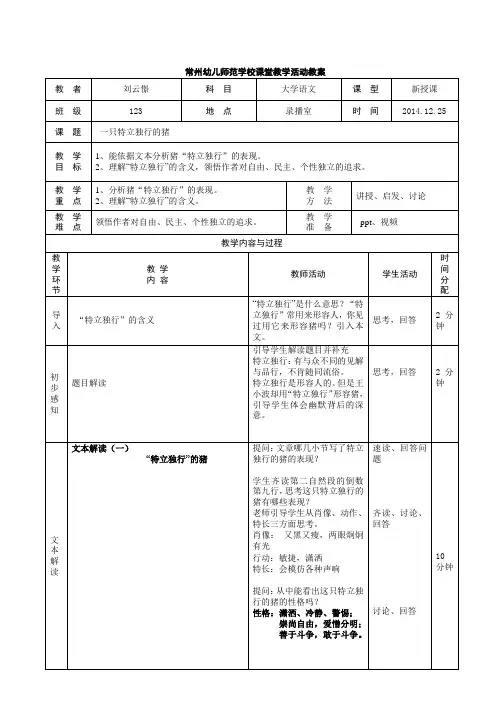 一只特立独行的猪 (1)