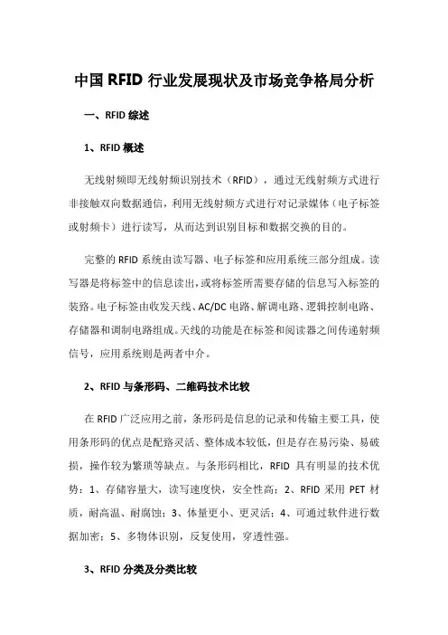 中国RFID行业发展现状及市场竞争格局分析