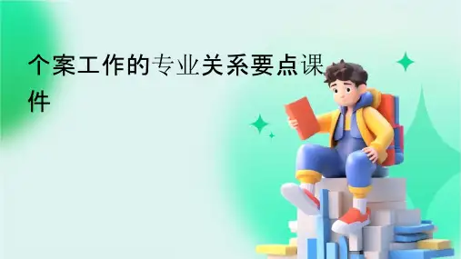 个案工作的专业关系要点课件