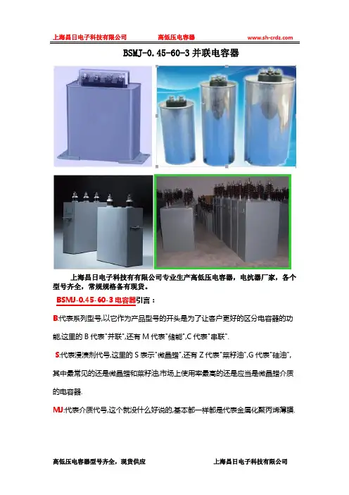 BSMJ-0.45-60-3电容器