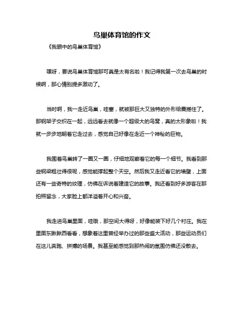 鸟巢体育馆的作文