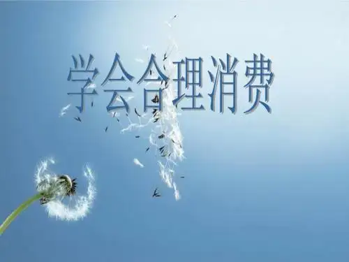 学会合理消费