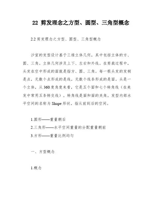 22 剪发理念之方型、圆型、三角型概念