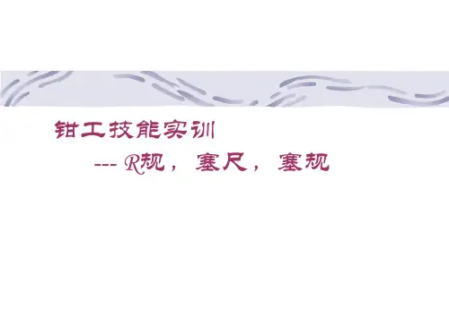 《钳工技能实训(第5版)》电子教案 课题二测量 钳工技能实训---塞尺,塞规,R规