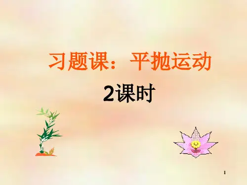 平抛运动习题(经典)(课堂PPT)