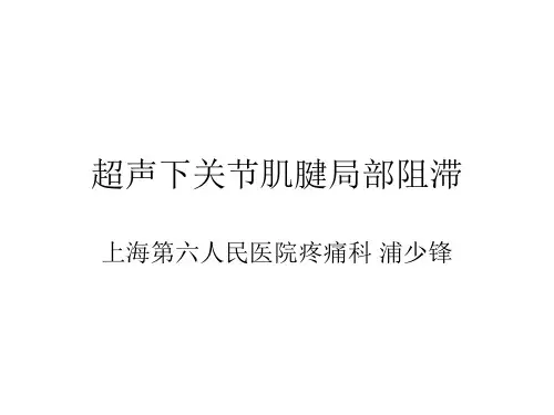 关节超声介入治疗