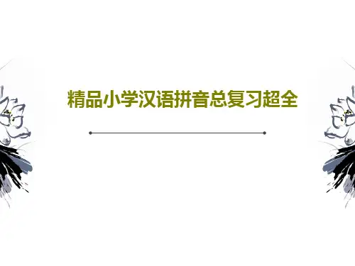 精品小学汉语拼音总复习超全共85页