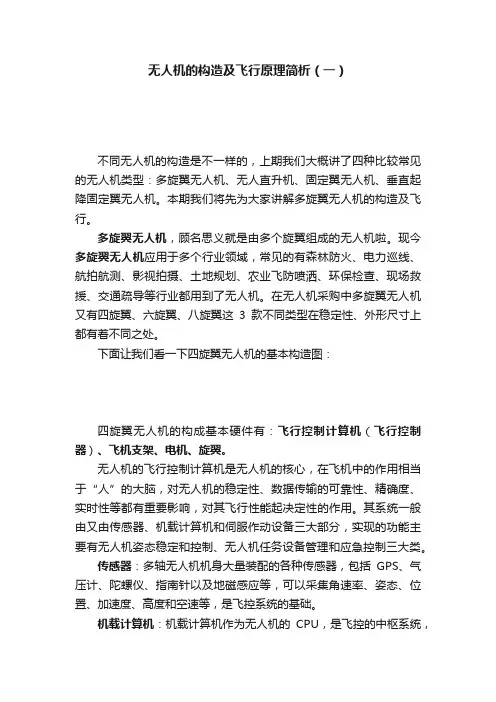 无人机的构造及飞行原理简析（一）