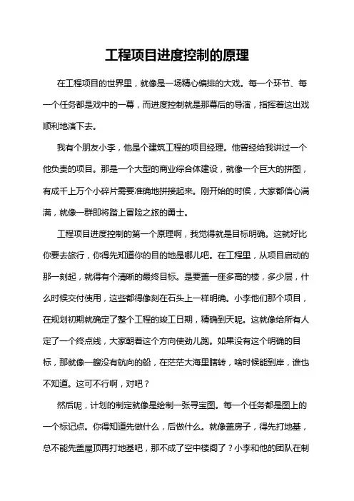 工程项目进度控制的原理